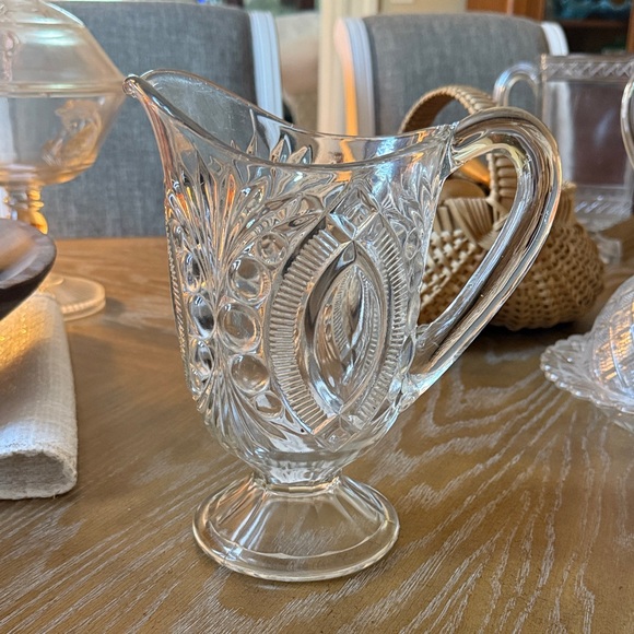Elegant Clear Glass Pitcher